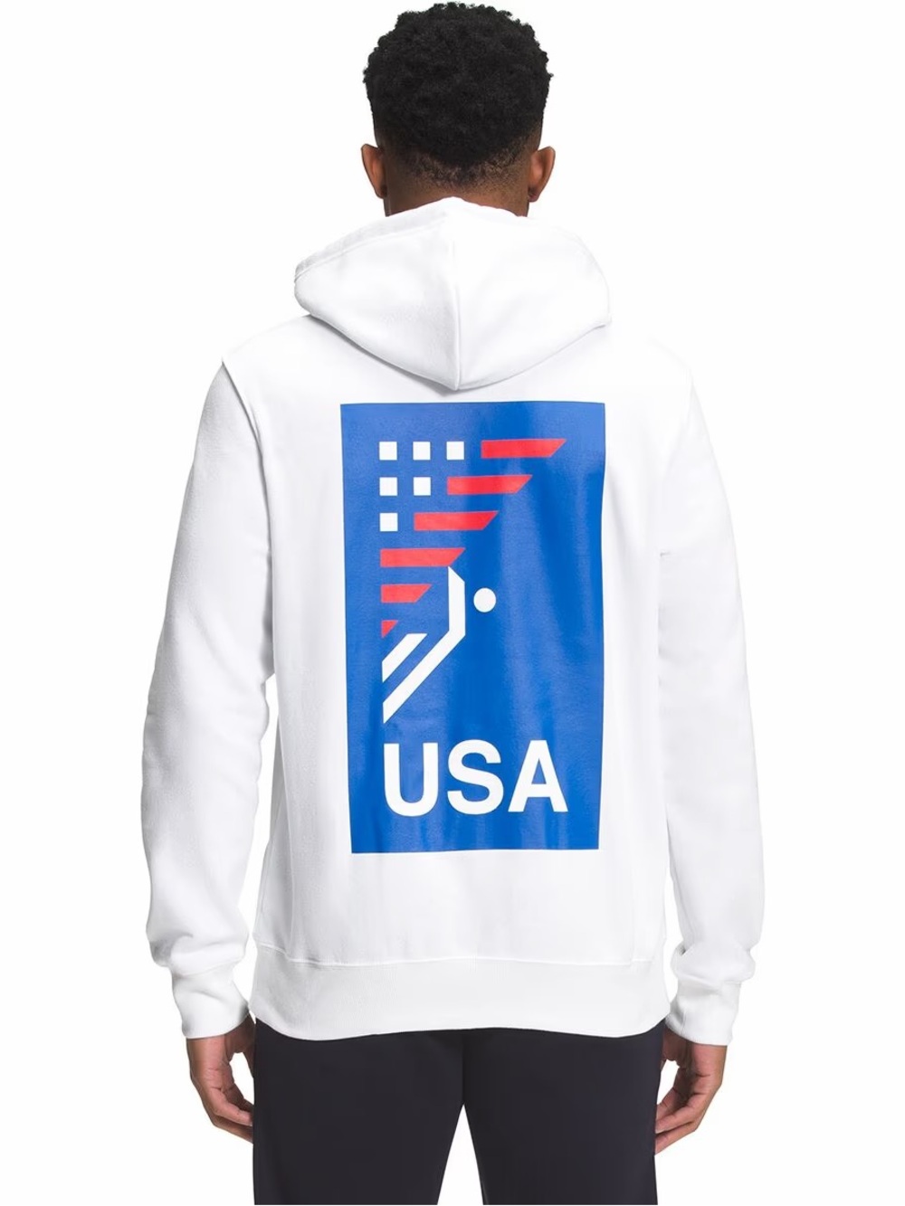 The North Face White USA Hoodie